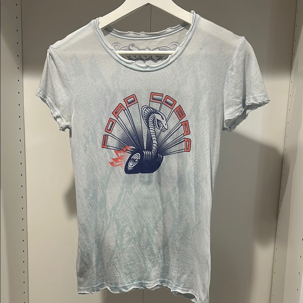 Ford Gray Fitted Graphic Tee